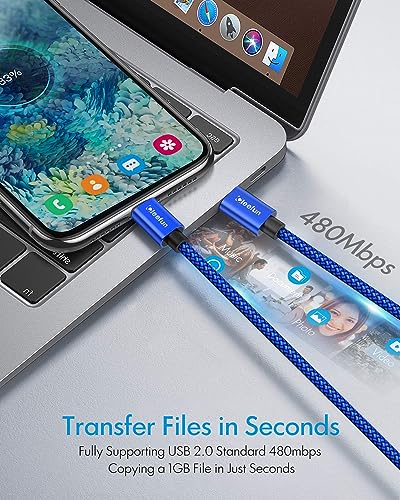CLEEFUN USB C to USB C Cable 1ft, 5-Pack C to C Cable Fast Charging 60W - color: Blue, size: 1ft+1ft+1ft+1ft+1ft