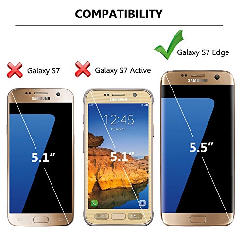 Jeylly Galaxy S7 Edge Case, One-Piece Ultra Slim 3 Color Impact Anti-Slip Rugged Soft TPU Bumper Shockproof Protective Case Cover Shell for Samsung Galaxy S7 Edge S VII Edge G935 - Black | One-Piece Slim 3 Color Impact Anti-Slip Rugged Soft TPU Bumper Sho