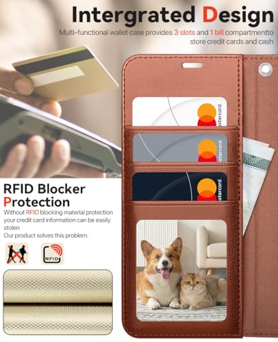 OCASE for Samsung Galaxy S26 Detachable Wallet Case with Card Holder, [2 in 1] PU Leather Flip Folio Case with RFID Blocking Stand Wrist Strap Shockproof Phone Cover 2026, Dark Brown - color: Dark Brown, size: Samsung Galaxy S26