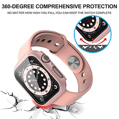 Diruite for Apple Watch Series 9/8/7/6/5/4 SE 41mm Case-Rose Gold*2 - color: Rose Gold, size: 41 mm - Series 9/8/7/6/5/4/SE/SE 2