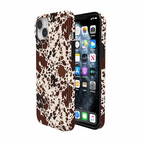 Casely iPhone 14 Plus Case | Cowgirl Envy | Cow Print | Compatible with MagSafe | Classic Ultra Slim Design - color: Cowgirl Envy | Cow Print