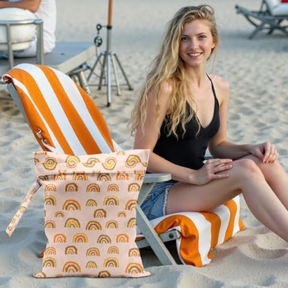 Bohemia Wet Laundry Dry Bags for Diaper Waterproof Swimsuit Washable Reusable Bag for Beach Diapers Dirty Yoga Gym Clothes Plant Gifts for Men Women Baby Friend - color: Bohemia1