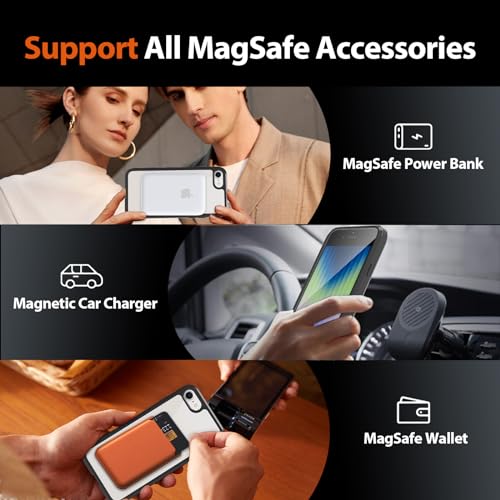 for iPhone SE 3rd & 2nd Gen & 8/7 Case [Compatible with Magsafe] Translucent Matte Phone Cover, [10 FT Military Grade Drop Protection] Slim Durable (Black Transparent, iPhone SE2/SE3/8/7) - color: Black Transparent, size: iPhone SE2/SE3/8/7