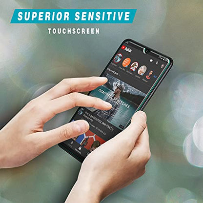 2 Pack Screen Protector for Samsung Galaxy A12 Tempered Glass - color: Clear