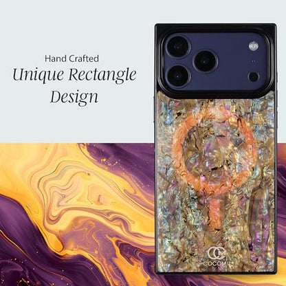 COCOMII Rectangle for iPhone 17 Pro Max Case, Eclipse Abalone Shell | Compatible with MagSafe Wireless Charging, Shockproof 10ft Drop Protection, Camera & Screen Protection, Premium Glossy Finish - color: Eclipse Abalone Shell, size: iPhone 17 Pro Max (6.