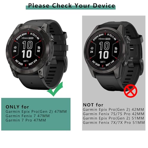 [1+4 Pack] Compatible with Garmin Fenix 7 / Fenix 7 Pro/Garmin Epix Pro(Gen 2) 47MM Screen Protector and Case, Tempered Glass Protective Film and Soft TPU Bumper Face Cover Set - color: for Fenix 7/Fenix 7 Pro/Epix Pro(Gen 2) 47MM