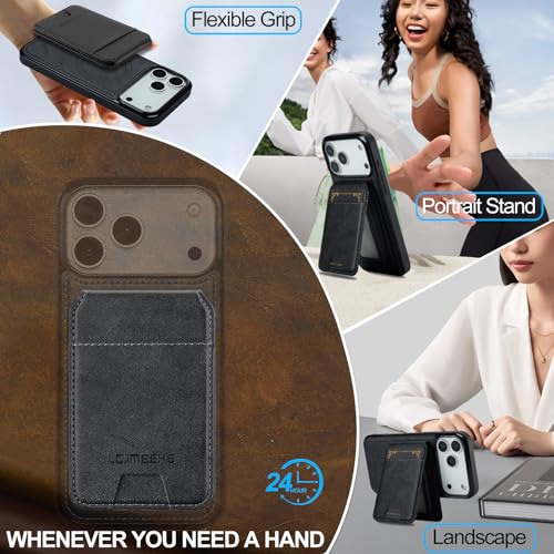L3 2 in 1 Detachable Leather Wallet and Phone Cases Compatible with iPhone 17 Pro Max Case with Card Holder RFID Blocking, Compatible with Magsafe Charging 6.9 Kickstand (Black, IP 17 Pro Max) - color: Black, size: 6.9