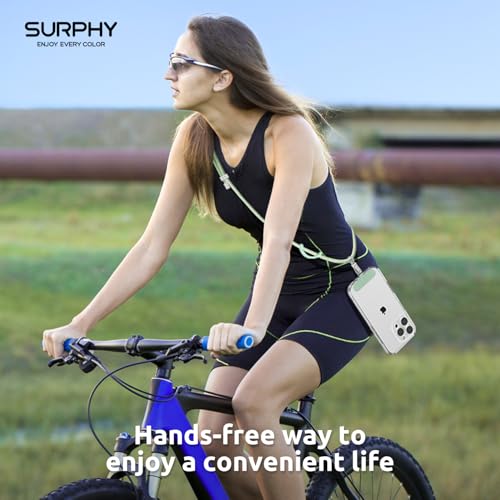 SURPHY Phone Lanyard Crossbody, Phone Strap Crossbody with 2 Tether Tabs - color: Green