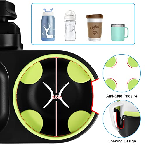 Accmor Stroller Cup Holder, Drinks Holder Bike Walker Wheelchair - color: Tray-Green