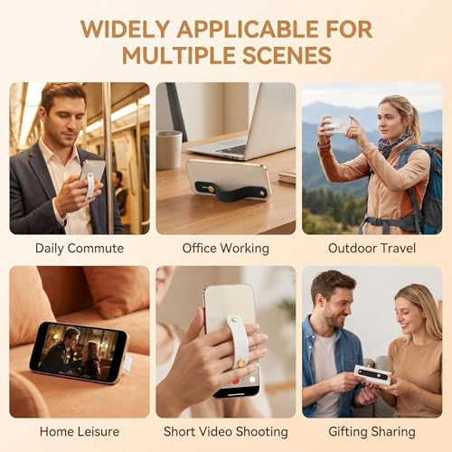 4 Pack Phone Finger Strap Grips Holder for Smartphones & Tablets