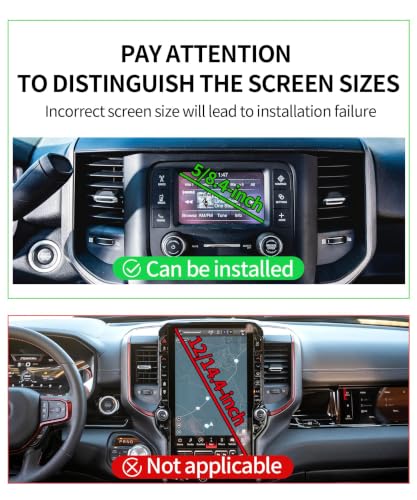 Car Phone Holder for Dodge Ram 1500/Ram 2500/Ram 3500 2019-2026 Accessories - size: for 2019-2026 RAM 1500 2500 3500 (5/8.4-inch)