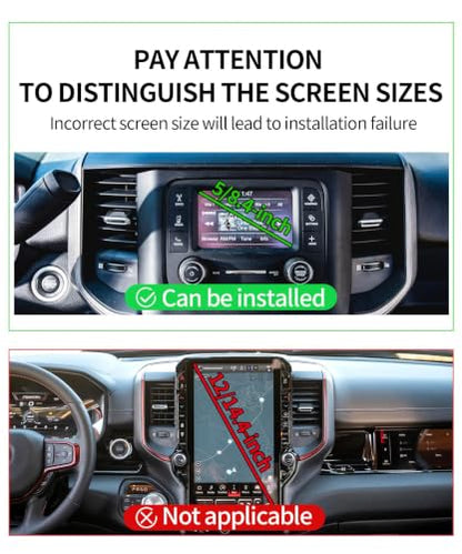 Car Phone Holder for Dodge Ram 1500/Ram 2500/Ram 3500 2019-2026 Accessories - size: for 2019-2026 RAM 1500 2500 3500 (5/8.4-inch)