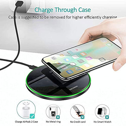Wireless Charger 30W，Wireless Charger Pad Fast Wireless Charging Compatible with Galaxy S24/S23/S22/S21/S20/S10, Fast Charger Compatible with iPhone 16/15/14/13/12/11 Series
