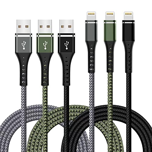 [Apple MFi Certified] iPhone Charger Cable,3Pack 3FT Lightning Cable - size: 3FT