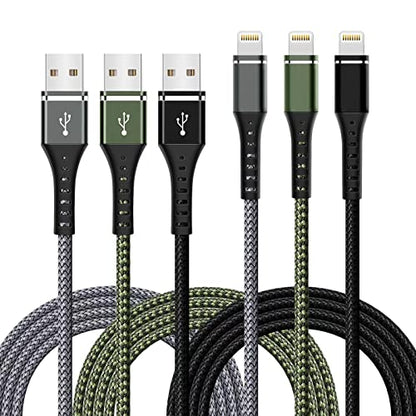 [Apple MFi Certified] iPhone Charger Cable,3Pack 3FT Lightning Cable - size: 3FT