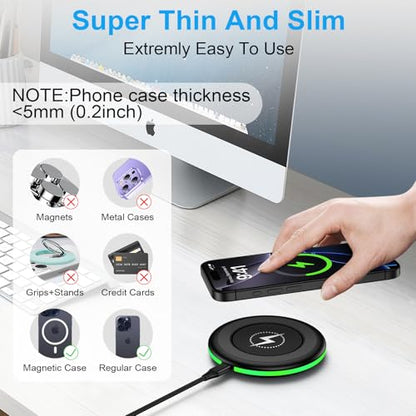 Samsung Wireless Charger Fast Charging Pad for Samsung Galaxy S26 Ultra/S25