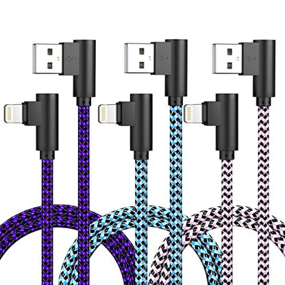 iPhone Charger Cord Lightning Cable 3 Pack iPhone Fast Charging Cable 6FT - size: 6FT