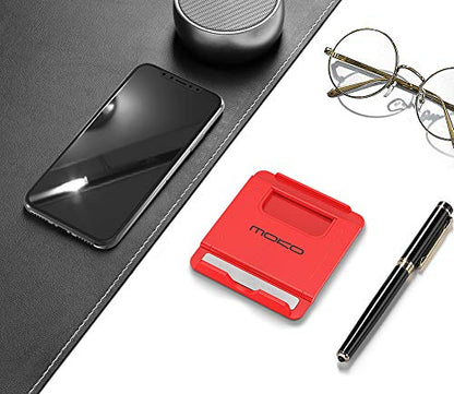 MoKo 2 Pack Cell Phone Stand for Desk, Tablet Stand for 4"-11" Devices - color: Black + Red