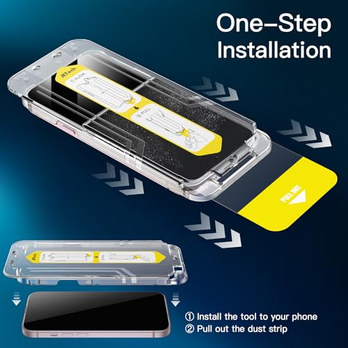 JETech Screen Protector for iPhone 15, 2-Pack - size: iPhone 15