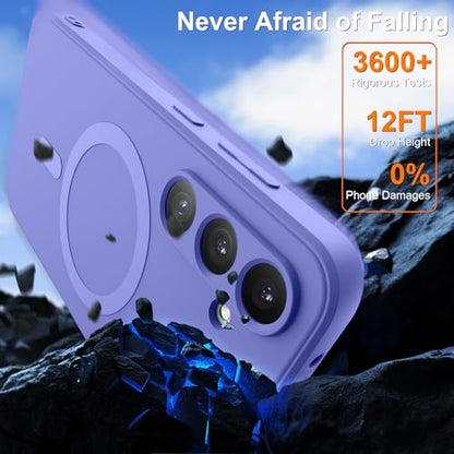 for Galaxy A16 5G Case,Magnetic,Wireless Charging,Slim Purple - color: Purple