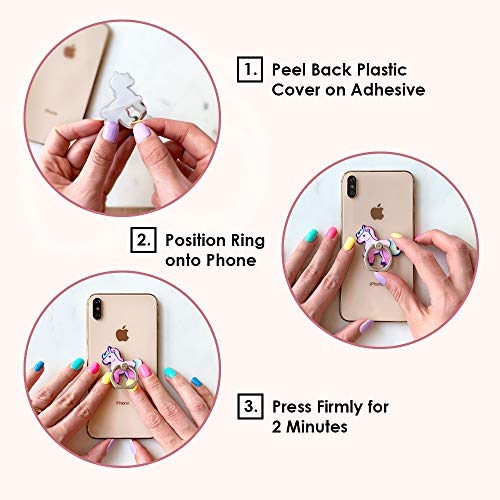 VELVET CAVIAR Cell Phone Ring Holder - Finger Ring & Stand - Improves Phone Grip Compatible with iPhone, Galaxy, Most Smartphones (Hamsa Hand) - color: Hamsa Hand