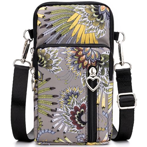 BIAOTIE Lightweight Small Crossbody bags Cell Phone Purses Travel Pouch Shoulder Bag for Women - color: Black-k