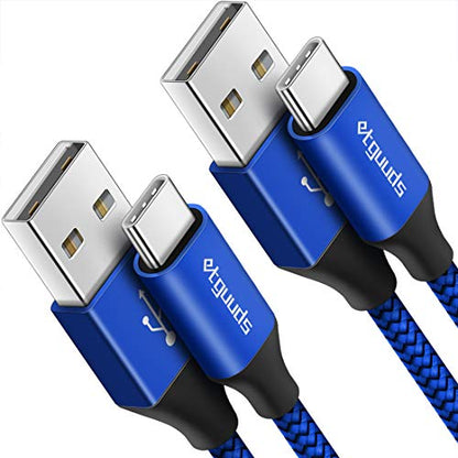 etguuds Long USB A to USB C Cable 15ft, 2-Pack USB to USB C Charging Cable - color: Blue