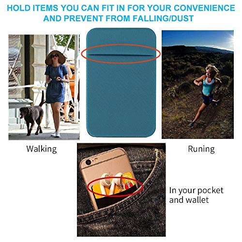 Fulgamo Phone Wallet Stick on,Card Holder for Phone Case,Phone Card Holder