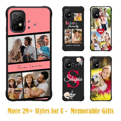 Personalized Case for UMIDIGI A15C/A15/A13 Pro/A13s/A13/A11 Pro Max/A7,A5 Pro/A3s/F3 SE/F3S/F3/F2/F1 Play/F1/S5 Pro Phone Cover with Picture Text Customizable,Customize Slim Thin TPU Protected Case - color: Template 02 - One Love