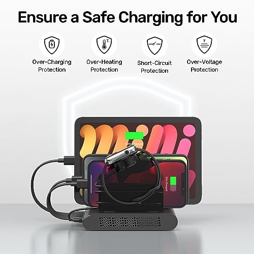 Unitek 120W 10-Port Charging Station with QC 3.0 & PD 60W/18W
