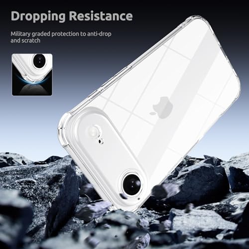 WXR for iPhone 17 Air Clear Case, Anti-Yellowing - size: for iphone 17 Air case
