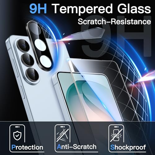 JETech Screen Protector for Samsung Galaxy S26, 2+2 Pack - size: Galaxy S26