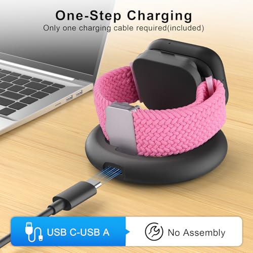 Foldable Magnetic Charging Dock Compatible for Sync UP Kids Watch 2 Charger - color: Black for SyncUP Watch 2