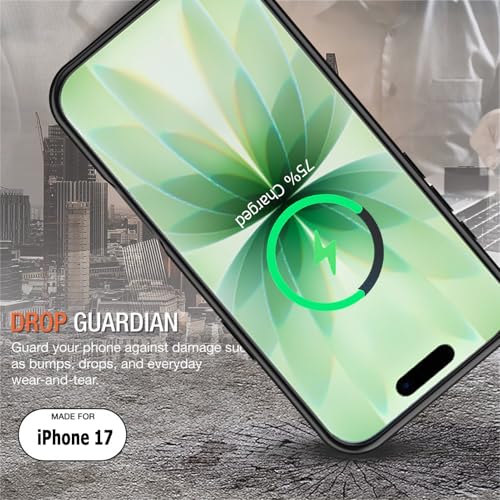 Battery Case for iPhone 17, Upgraded 10000mAh Rechargeable Portable Charging Case with Wireless Charging Compatible for iPhone 17 (6.3 inch) with Carplay Extended Battery Pack Charger Case (Black) - size: iPhone 17-10000mAh Black