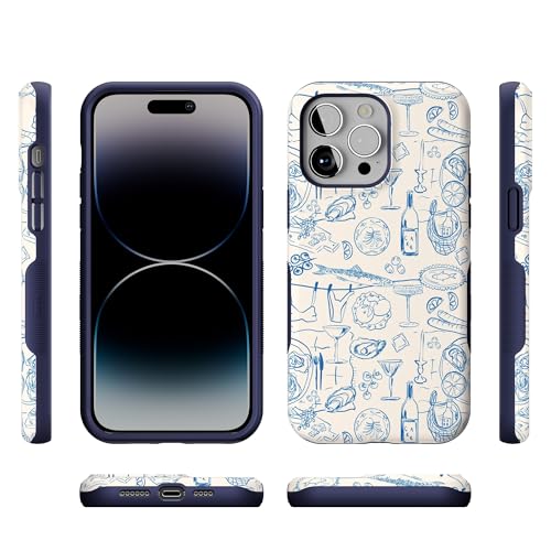 Casely iPhone 14 Pro Max Case | Dolce Vita | Amalfi Aperitivo | Bold Protective Design | Compatible with MagSafe - color: Dolce Vita | Amalfi Aperitivo