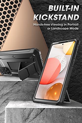 SUPCASE for Samsung Galaxy A53 5G Case with Screen Protector, Black | Detachable Belt Clip, Built-in Kickstand, Heavy Duty Shockproof Rugged Design, Military-Grade Protection, Unicorn Beetle Pro - size: Galaxy A53 5G