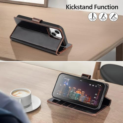 Shieldtop Compatible with MagSafe iPhone 13 Wallet Case,(Coffee) - color: A-Coffee, size: iPhone 13 - 6.1"