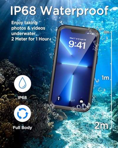 Beeasy for iPhone 13 Pro Max Waterproof Case with Magsafe, IP68 Underwater Military Grade, Phone Case with Shockproof, Dustproof, Rugged 360 Full Body Protection Cover with Built-in Screen Protector - size: iPhone 13 Pro Max (6.7")