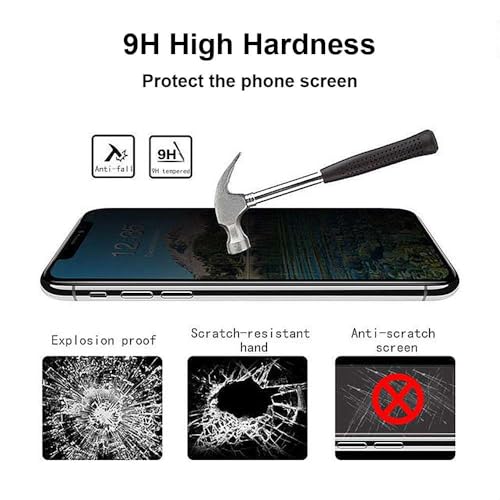 2 Pack, Privacy Screen Protector, Full Coverage Anti-Spy Tempered Glass Film Compatible with iPhone 12 Pro Max - size: 12 Pro Max