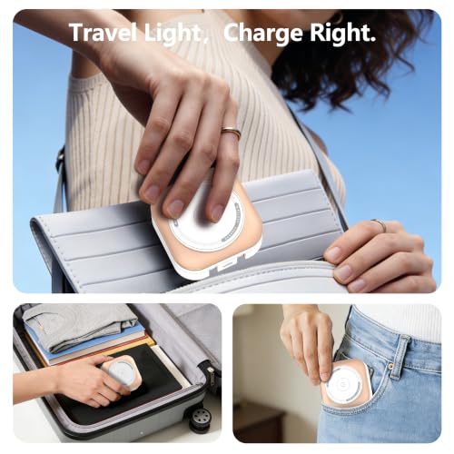 3 in 1 Mini Foldable Fast Charging Station for Apple Devices, Travel Wireless Charger Stand for Magsafe for iPhone 18 Duo 17 e Air 16 15 14 13 12 Series, Apple Watch & AirPods Series (Golden) - color: Golden