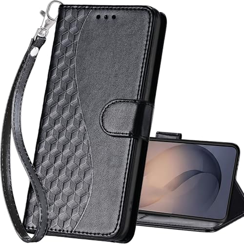 for Samsung Galaxy S26 5G Wallet case, Black | 3 Card Holders, Kickstand, Shockproof TPU Shell, PU Leather, Magnetic Closure, Protective Flip Folio Cover, Women - color: 3