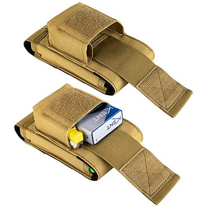 Tactical Molle Phone Holster, Compact Waist Belt Pouch with Cigarette Case for iPhone 17 Pro Max/16 Pro Max/15 Pro Max/14 Pro Max/13 Pro Max, Samsung S25/S24/S23/S22 - color: ACU