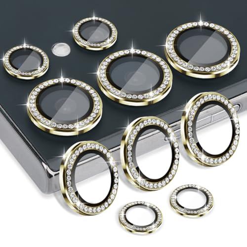 Camera Lens Protector for Samsung Galaxy S25 Ultra, Diamond Gold - color: Diamond Gold