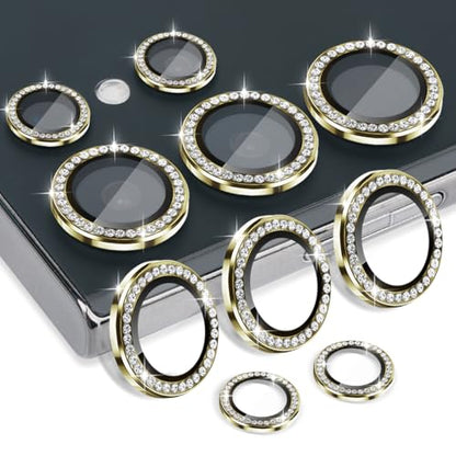 Camera Lens Protector for Samsung Galaxy S25 Ultra, Diamond Gold - color: Diamond Gold