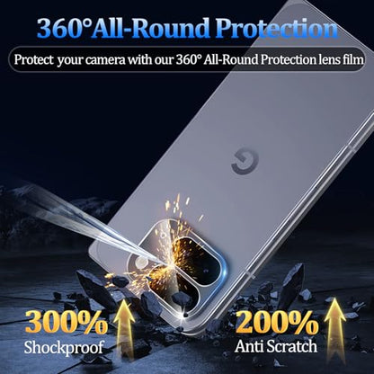 3 Pack Tempered Glass Camera Lens Protector for Google Pixel 10 Pro Fold - size: Google Pixel 10 Pro Fold
