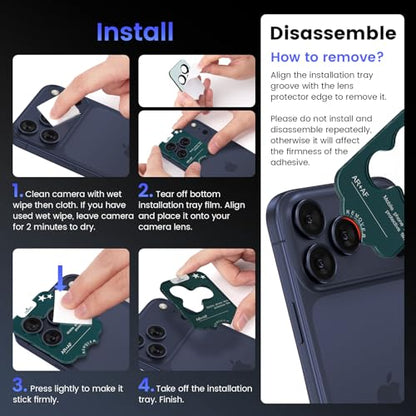 Tensea Camera Lens Protector Compatible For iPhone 17 Pro Max 17 Pro 15 Pro Max 15 Pro 16 Pro Max 16 Pro 14 Pro Max 14 Pro Metal Tempered Glass Cover Case Friendly - color: Cosmic Orange