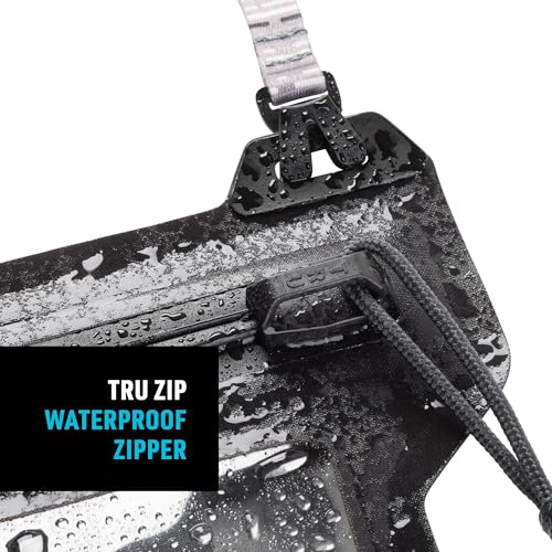 Nite IZE Runoff Waterproof Phone Pouch with Lanyard and TRU Zip - Waterproof Universal Cell Phone Pouch - Durable Beach & Poolside Accessories - Charcoal - color: Charcoal