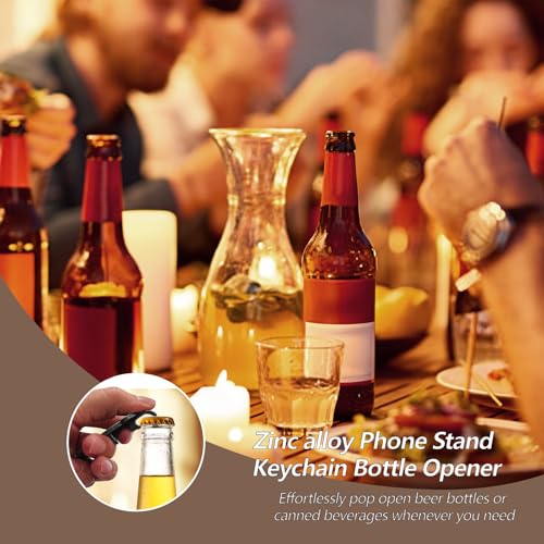 Ahiller Keychain Bottle Opener and Simple Phone Stand - color: Deep Alloy