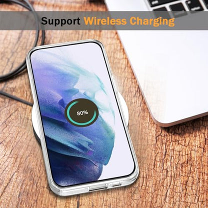 TENOC Phone Case for Samsung Galaxy S21 FE 5G, Clear Case Non-Yellowing Protective Bumper Hard Back Cover - color: Clear Anti-Yellowing, size: S21 FE