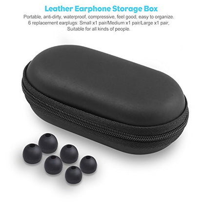 Wired Earbuds with Microphone Super Bass Passive Noise Cancelling Corded